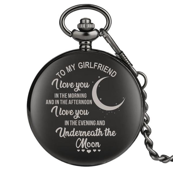 Pocket Watches To My Girlfriend - I Love You Engraved Pocket Watch GiveMe-Gifts