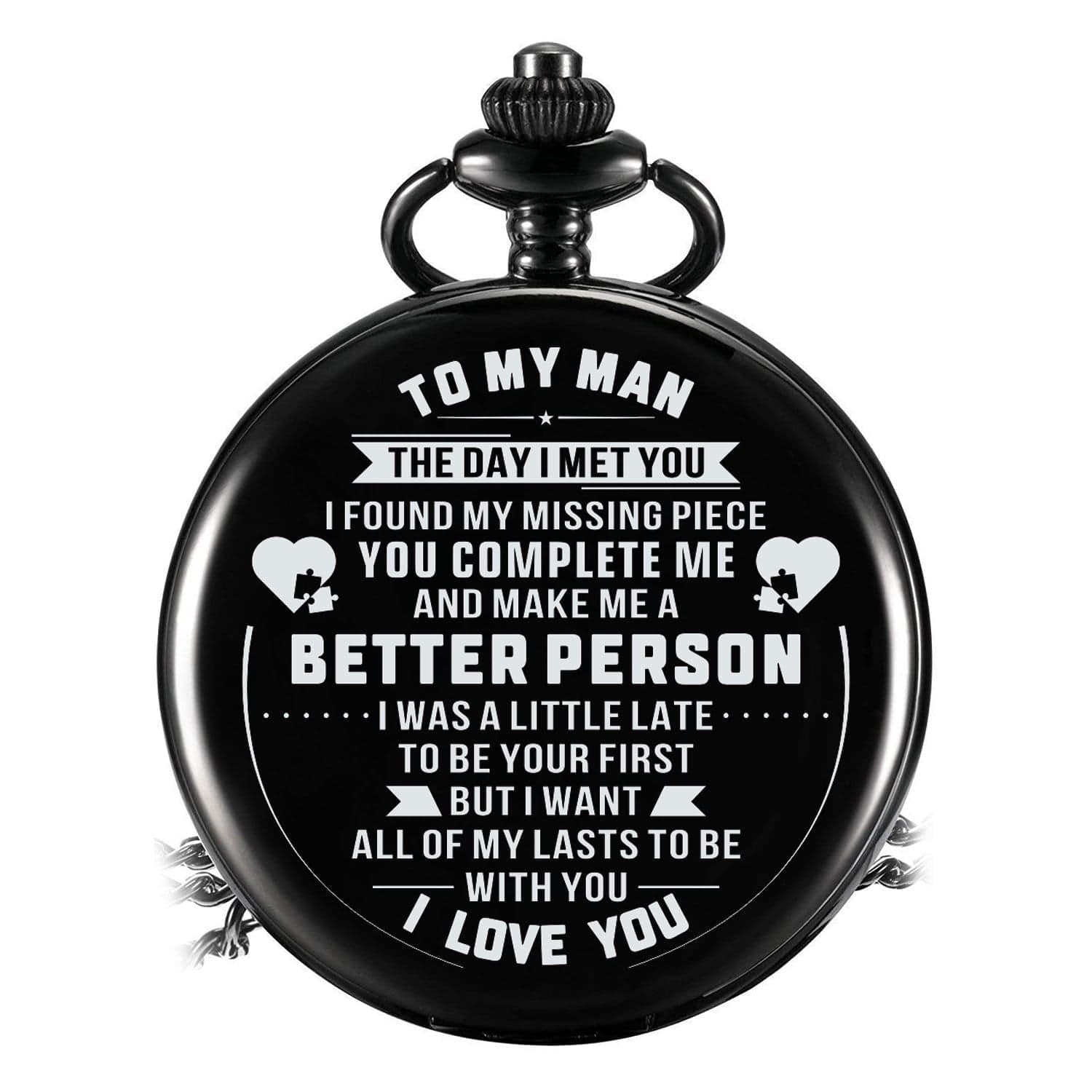 Pocket Watches For Lovers To My Man - All Of My Lasts To Be With You Pocket Watch GiveMe-Gifts