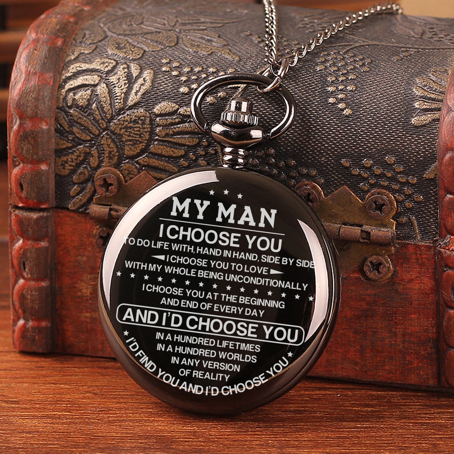 Pocket Watches For Lovers To My Man - I Choose You Pocket Watch GiveMe-Gifts