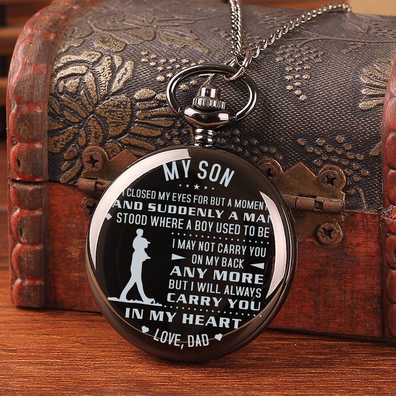 Pocket Watches Dad To Son - Carry You In My Heart Pocket Watch GiveMe-Gifts