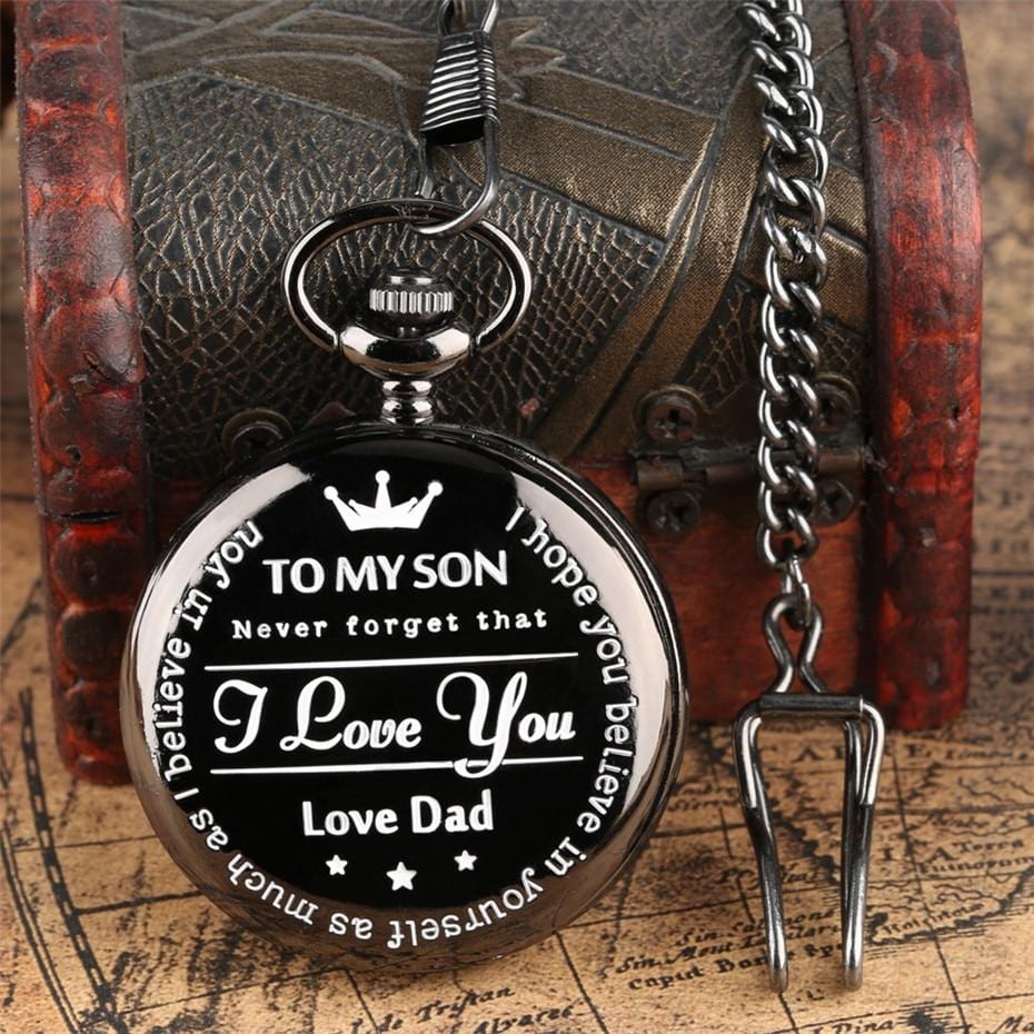 Pocket Watches Dad To Son - I Love You Engraved Pocket Watch GiveMe-Gifts