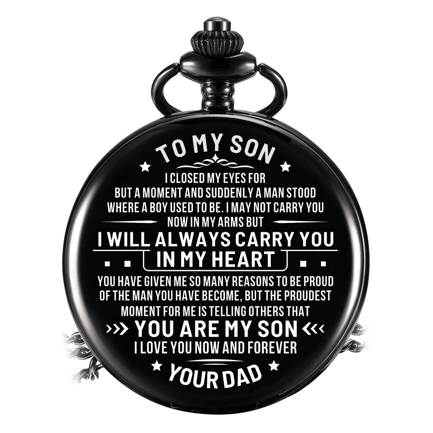 Pocket Watches Dad To Son - I Will Always Carry You In My Heart Pocket Watch GiveMe-Gifts