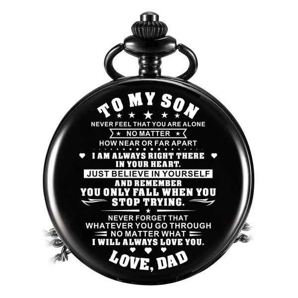 Pocket Watches For Son Dad To Son - Just Believe In Yourself Pocket Watch GiveMe-Gifts