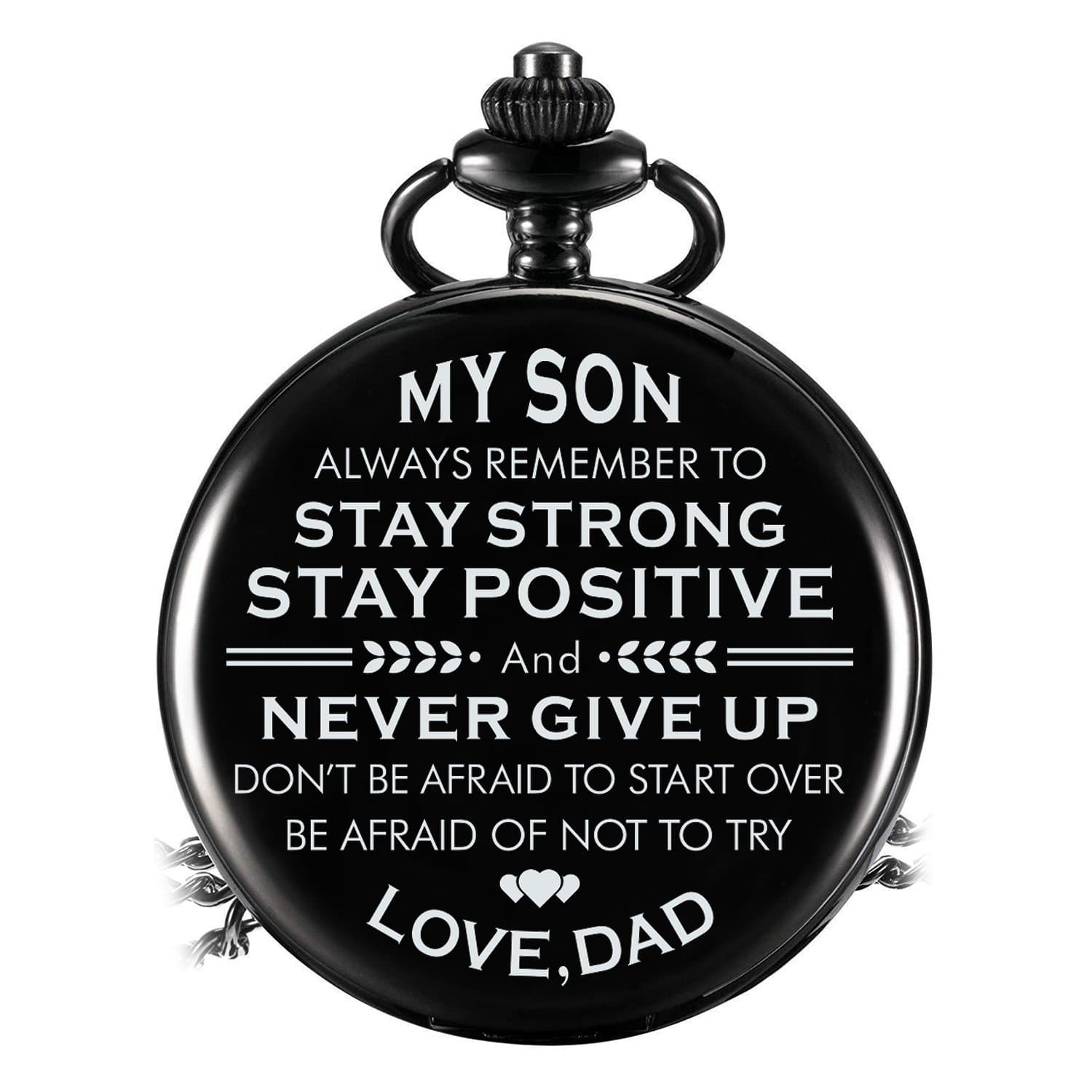 Pocket Watches Dad To Son - Stay Strong And Never Give Up Pocket Watch GiveMe-Gifts