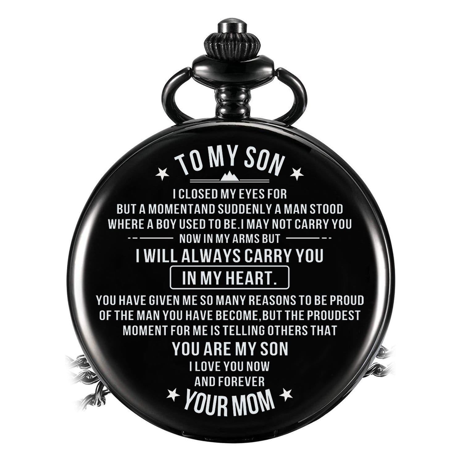 Pocket Watches Mom To Son - Carry You In My Heart Pocket Watch GiveMe-Gifts