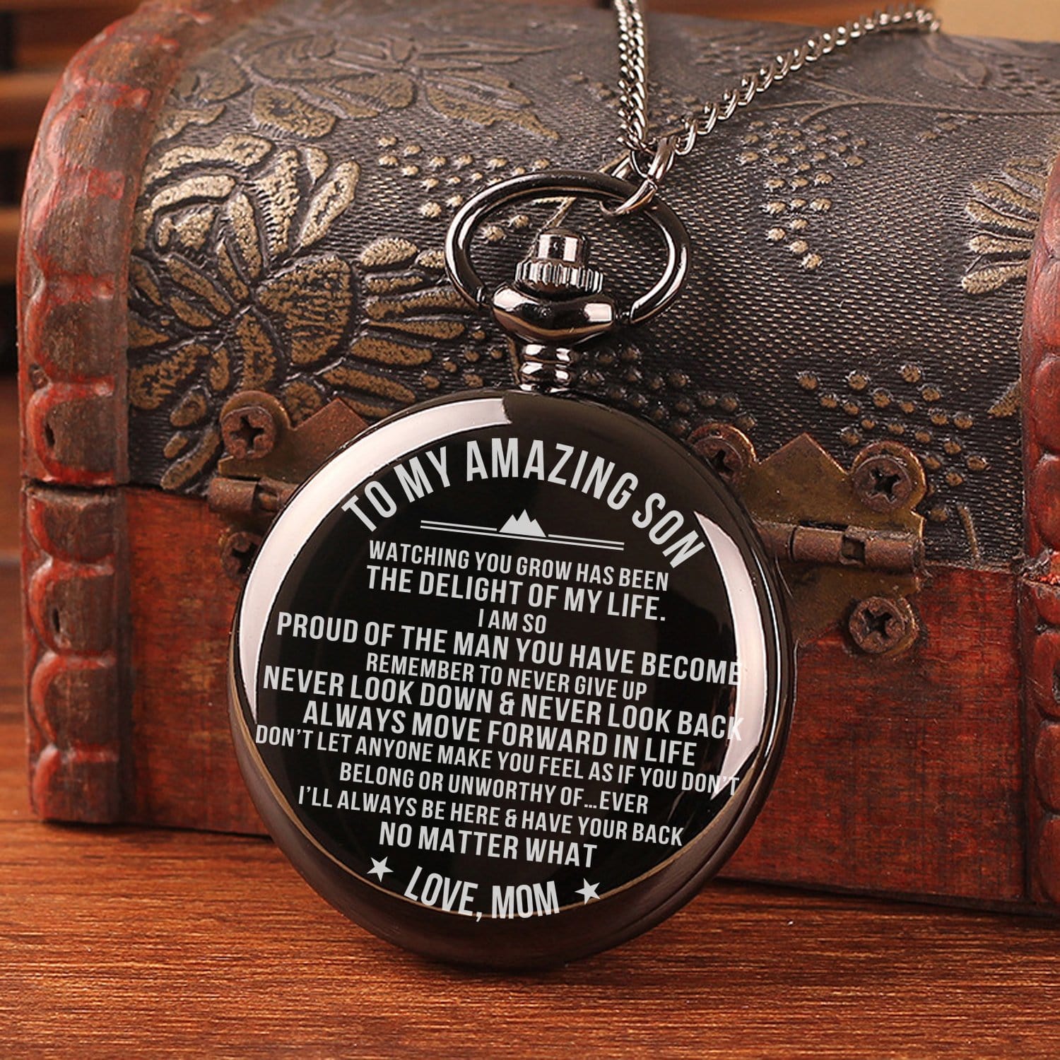 Pocket Watches Mom To Son - I Am So Proud of The Man You Have Become Pocket Watch GiveMe-Gifts