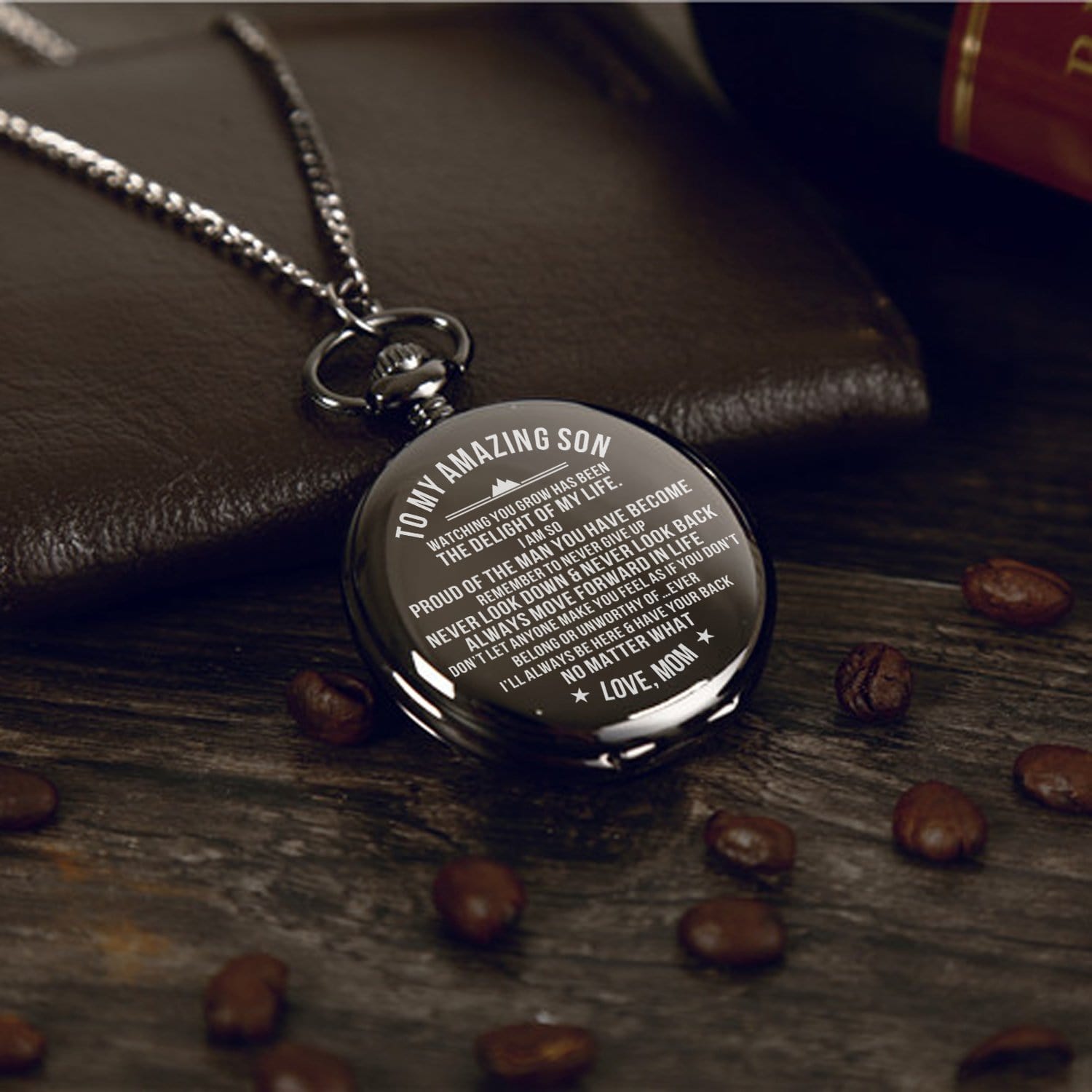 Pocket Watches Mom To Son - I Am So Proud of The Man You Have Become Pocket Watch GiveMe-Gifts
