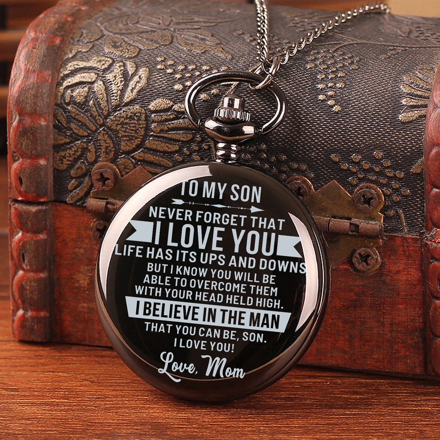 Pocket Watches Mom To Son - I Believe In The Man Pocket Watch GiveMe-Gifts