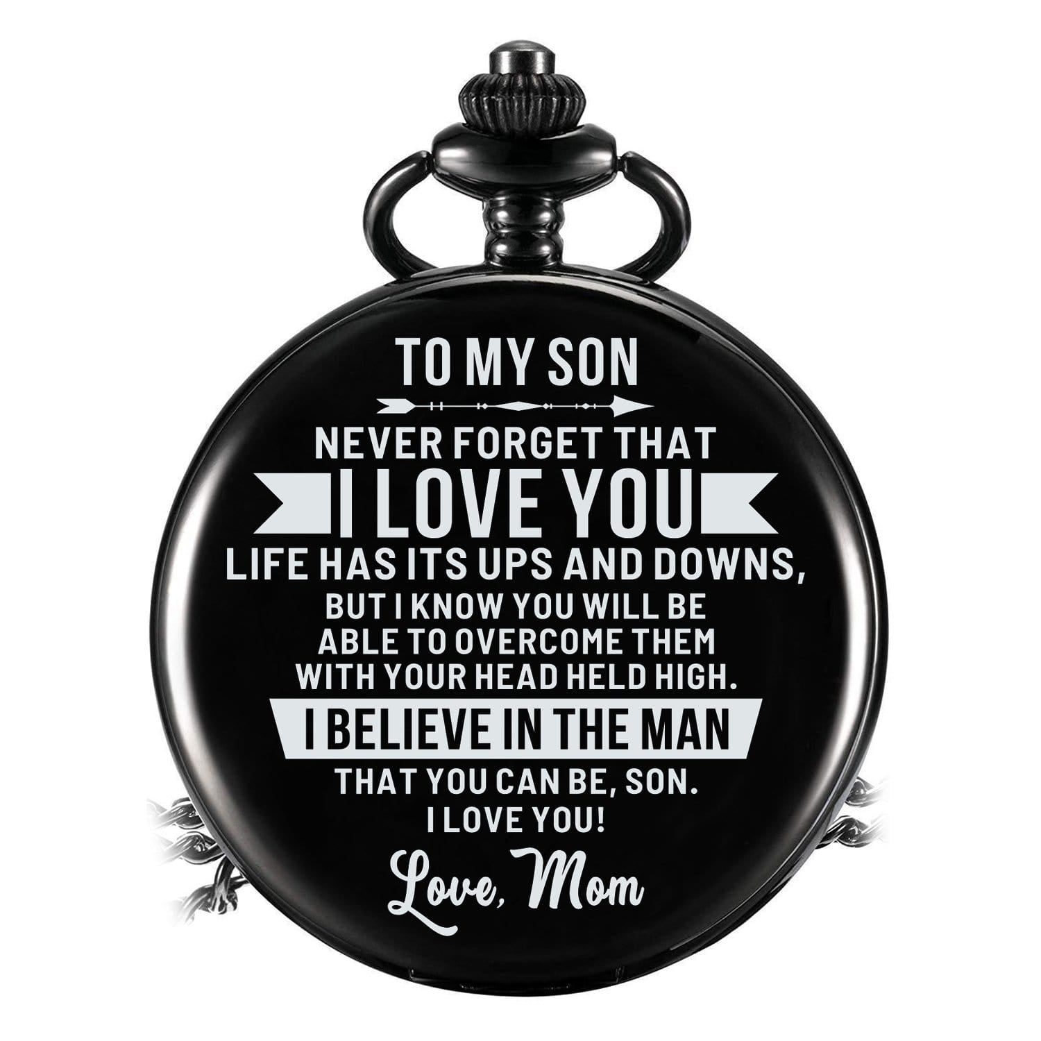 Pocket Watches Mom To Son - I Believe In The Man Pocket Watch GiveMe-Gifts