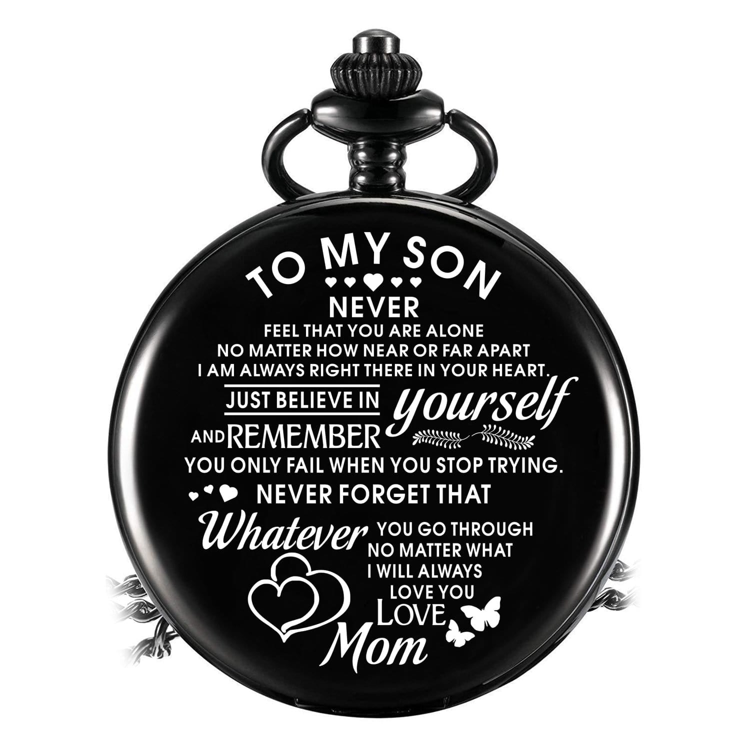 Pocket Watches Mom To Son - Just Believe In Yourself Pocket Watch GiveMe-Gifts