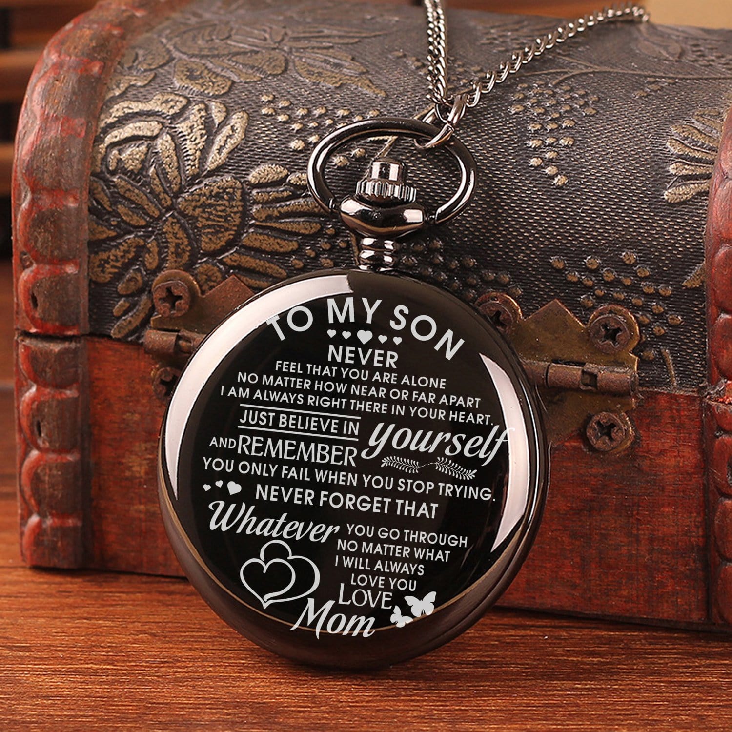 Pocket Watches Mom To Son - Just Believe In Yourself Pocket Watch GiveMe-Gifts