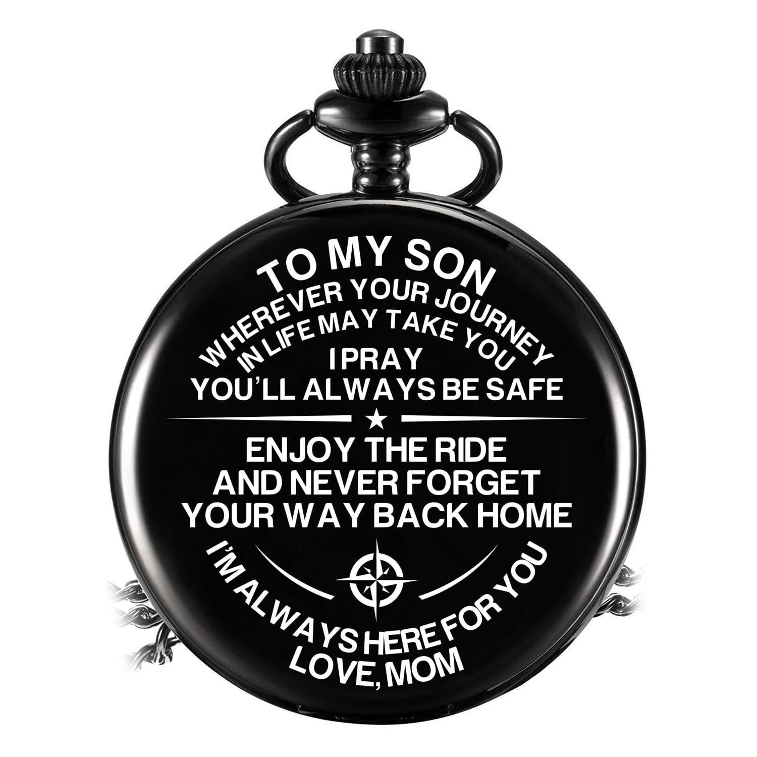 Pocket Watches Mom To Son - Never Forget Your Way Back Home Pocket Watch GiveMe-Gifts