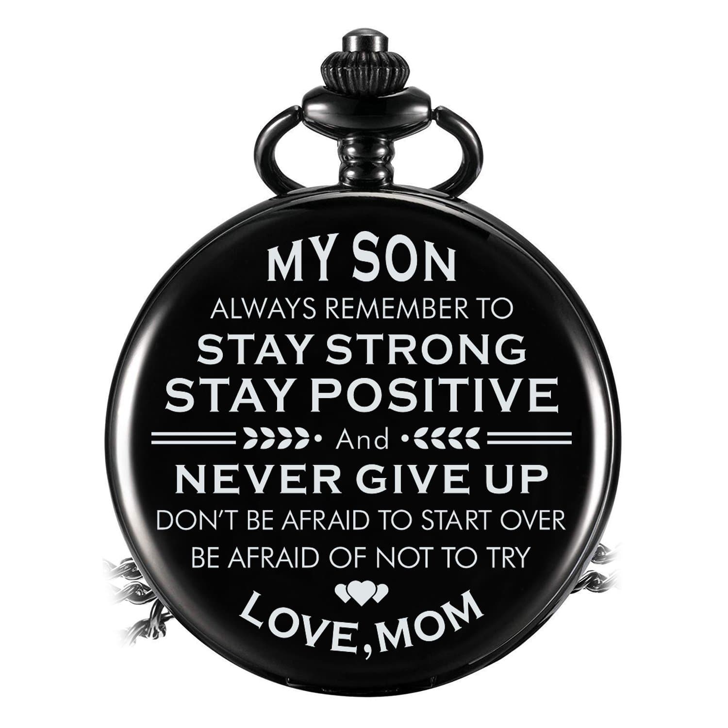Pocket Watches Mom To Son - Stay Strong And Never Give Up Pocket Watch GiveMe-Gifts