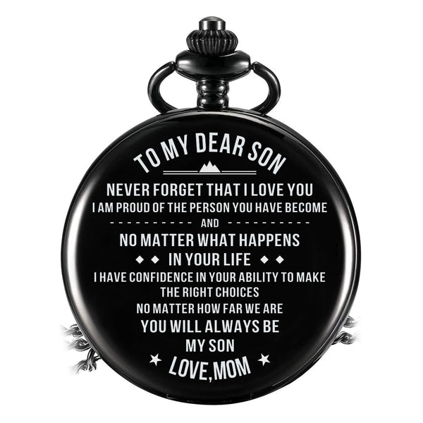 Pocket Watches Mom To Son - You Will Always Be My Son Pocket Watch GiveMe-Gifts