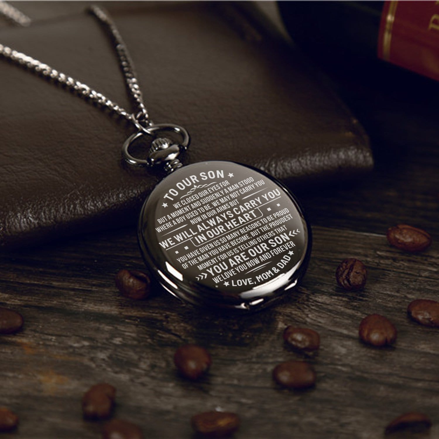 Pocket Watches To Our Son - We Will Always Carry You In Our Heart Pocket Watch GiveMe-Gifts