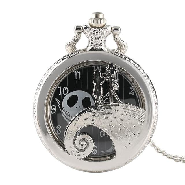 Pocket Watches Love The Nightmare Before Christmas Halloween Pocket Watch Silver GiveMe-Gifts