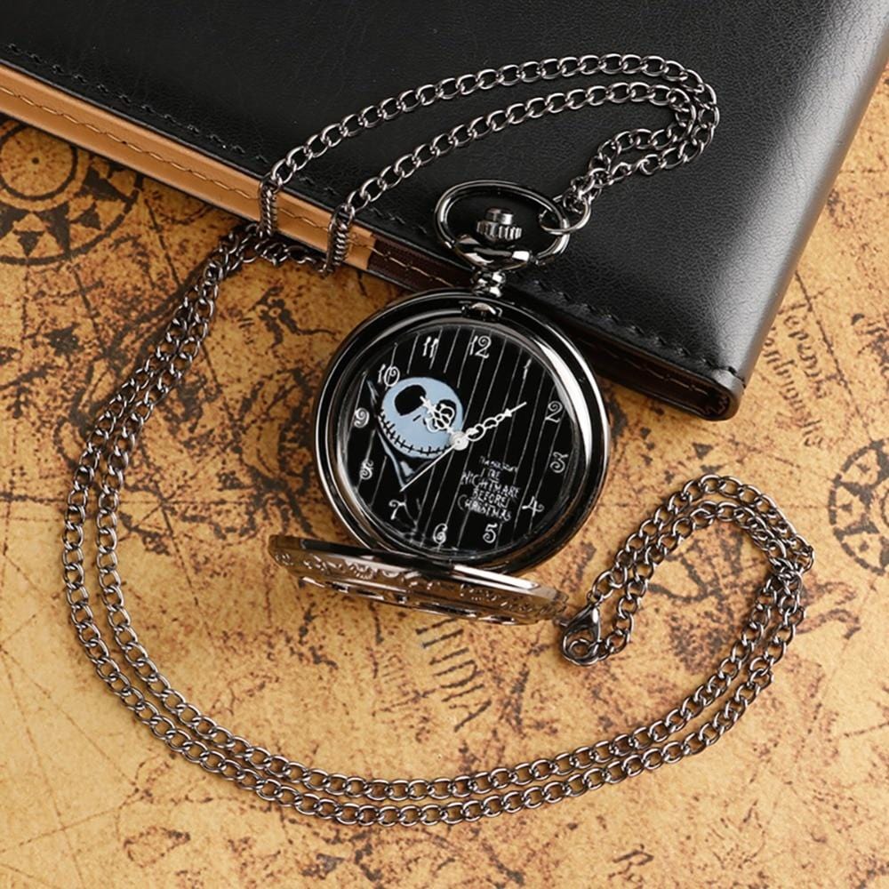 Pocket Watches The Nightmare Before Christmas Black Steampunk Pocket Watch GiveMe-Gifts