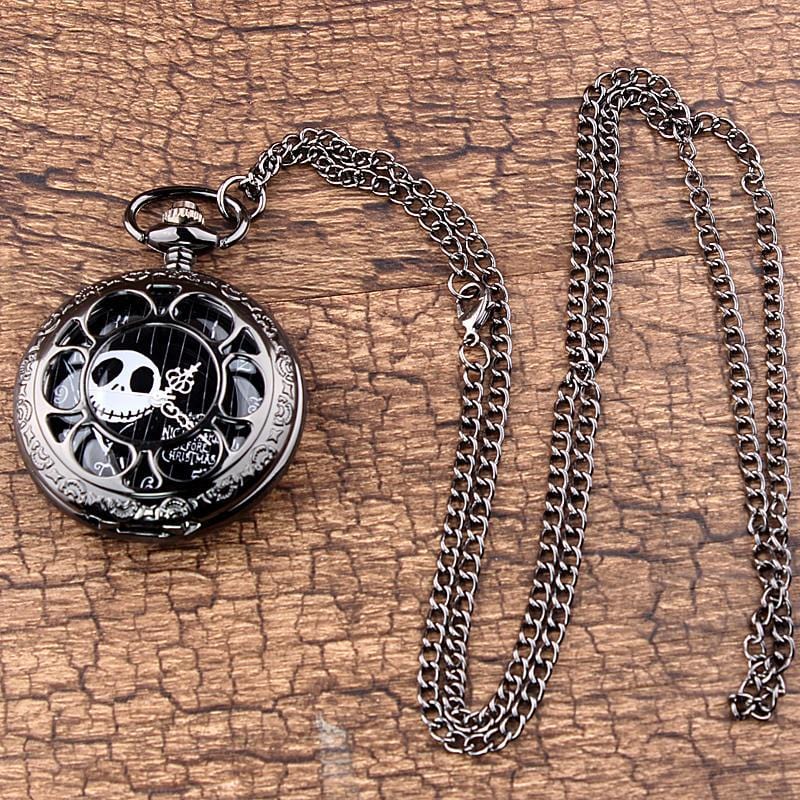 Pocket Watches The Nightmare Before Christmas Black Steampunk Pocket Watch GiveMe-Gifts