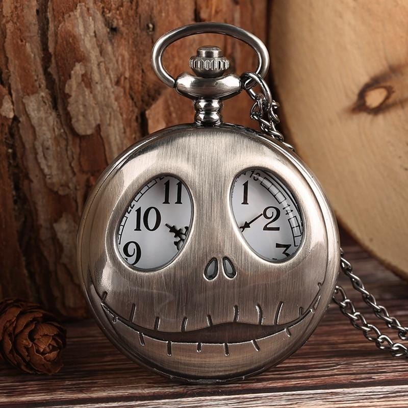 Pocket Watches The Nightmare Before Christmas Halloween Vintage Pocket Watch Silver GiveMe-Gifts