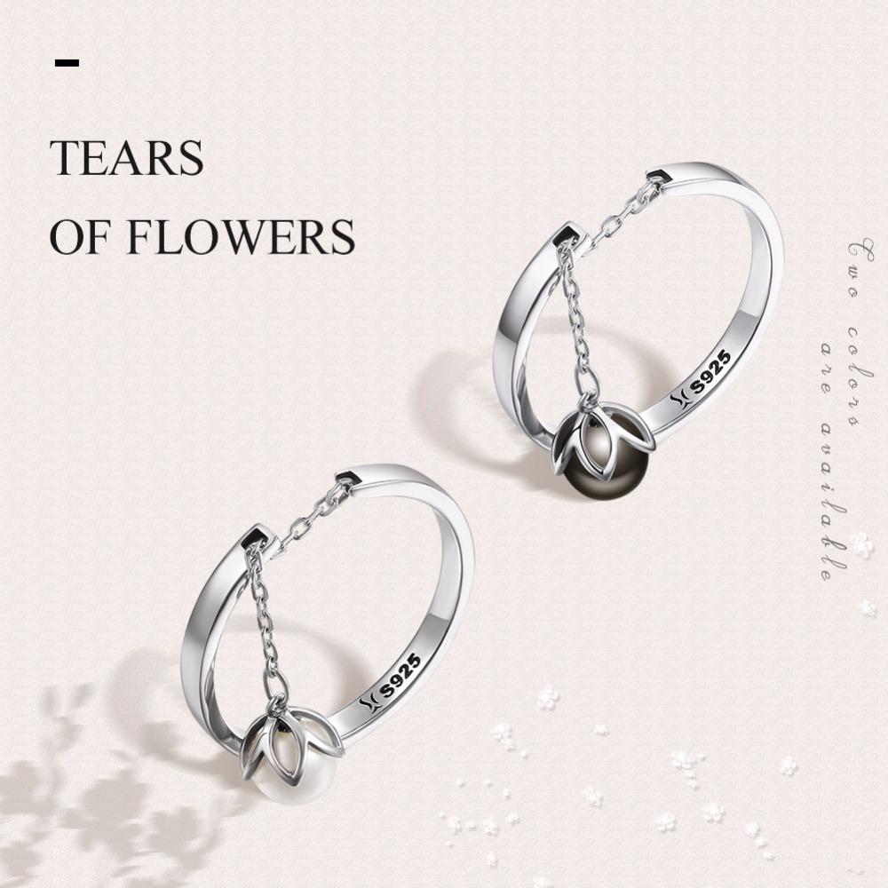 Rings Tears Of Flowers Dangle Ring - 925 Sterling Silver GiveMe-Gifts