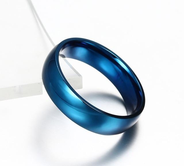 Rings Classic Wedding Ring (6 mm) 4 / Blue GiveMe-Gifts