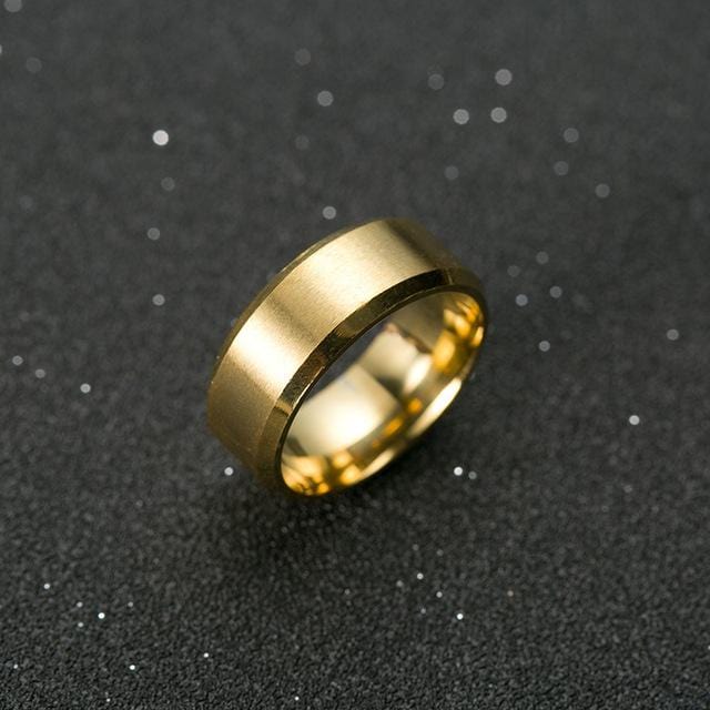 Rings Men's Classic Titanium Ring 6 / Gold GiveMe-Gifts