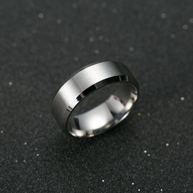 Rings Men's Classic Titanium Ring 6 / Silver GiveMe-Gifts