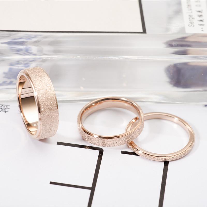 Rings Rose Gold Frosted Ring GiveMe-Gifts
