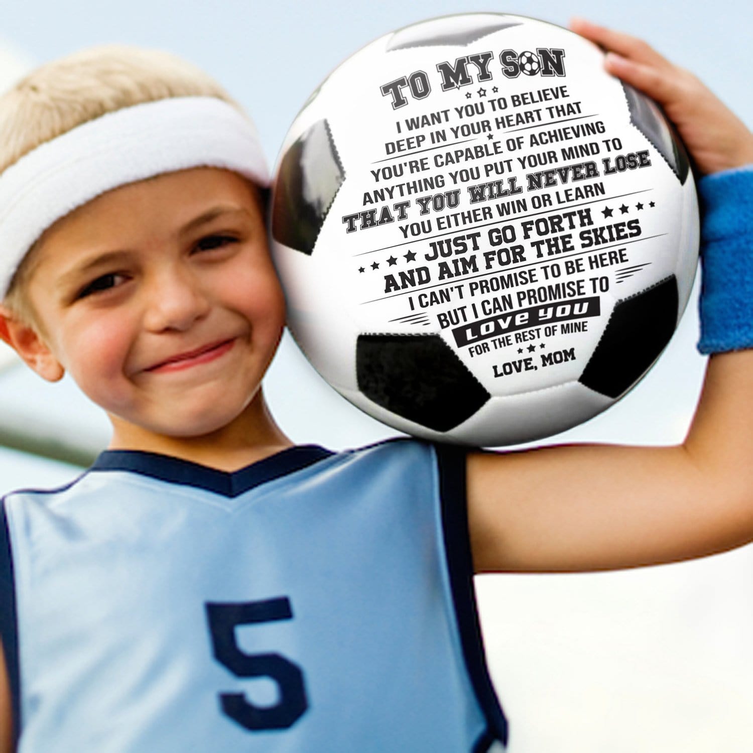 Soccer Ball Mom To Son - You Will Never Lose Personalized Soccer Ball GiveMe-Gifts