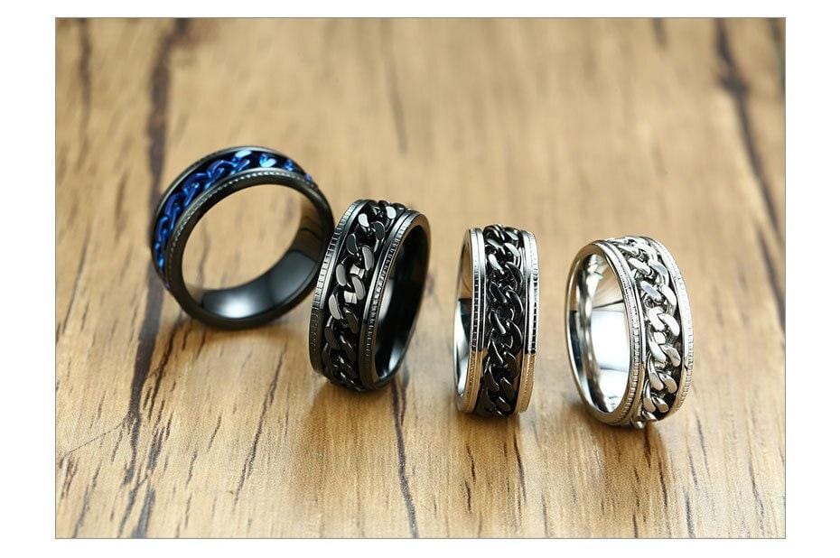 Rings Intertwined Chain Spinner Ring GiveMe-Gifts