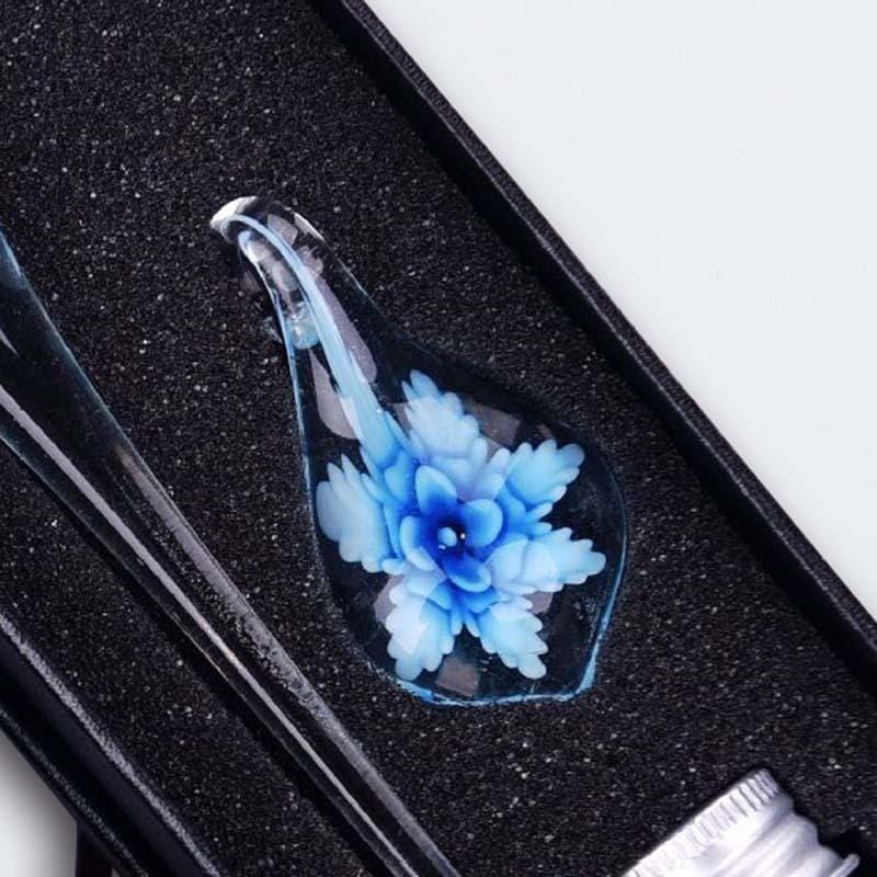 Stationery Floral Glass Dip Pen Set GiveMe-Gifts
