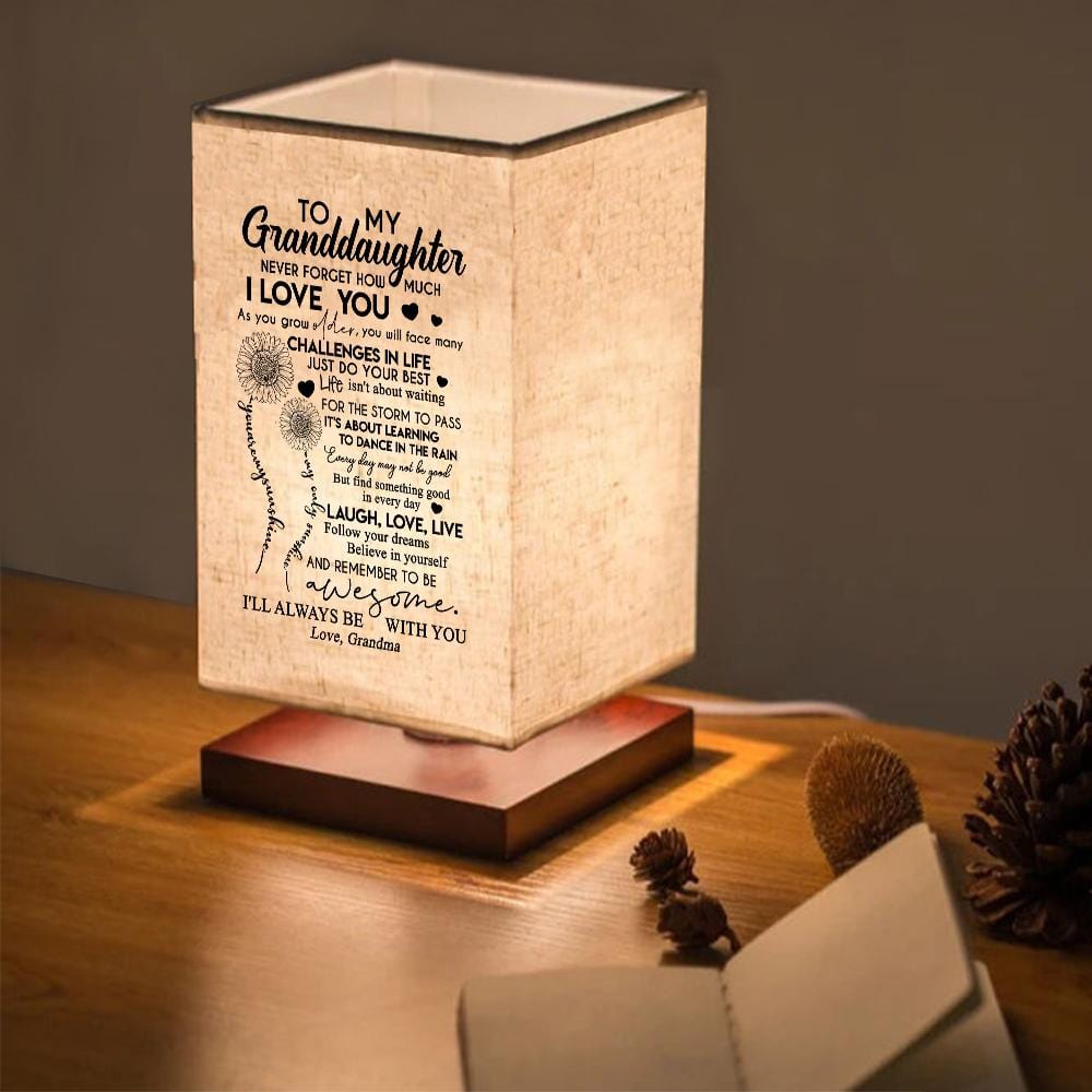 Table Lamp Grandma To Granddaughter - I Love You LED Wood Table Lamp GiveMe-Gifts