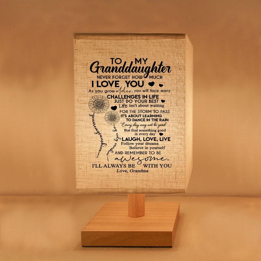 Table Lamp Grandma To Granddaughter - I Love You LED Wood Table Lamp GiveMe-Gifts