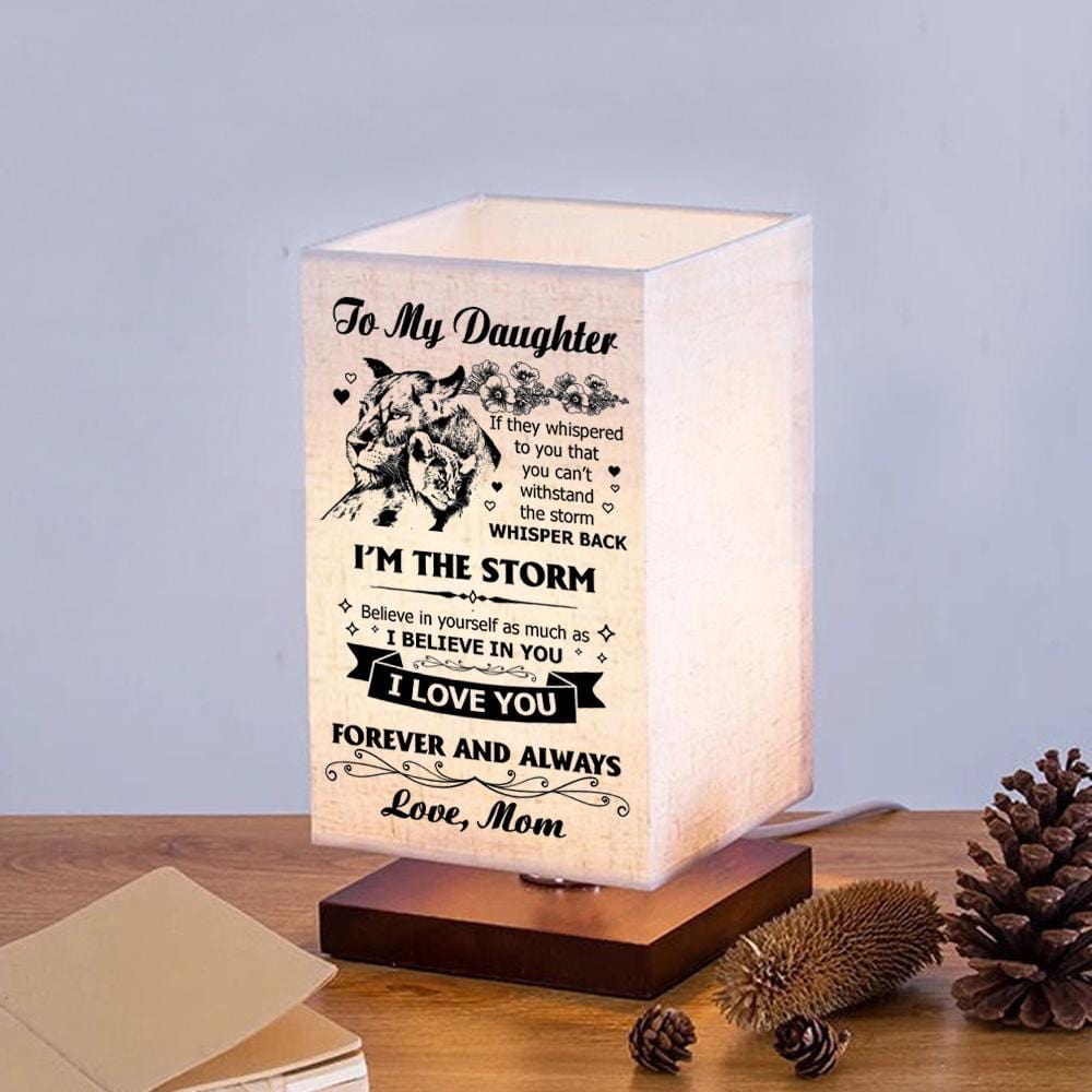 Table Lamp Mom To Daughter - I Love You Forever And Always LED Wood Table Lamp GiveMe-Gifts