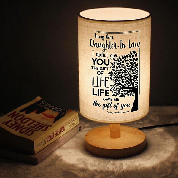 Table Lamp Mom To Daughter-In-Law - The Gift Of Life LED Wooden Table Lamp GiveMe-Gifts