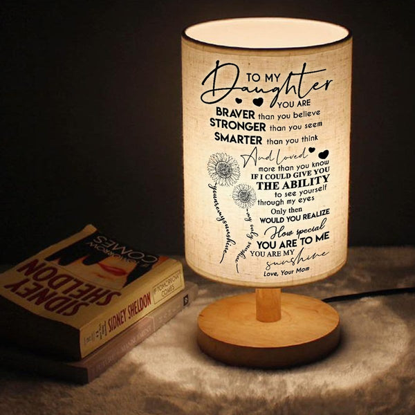 Table Lamp Mom To Daughter - You Are My Sunshine LED Wooden Table Lamp GiveMe-Gifts
