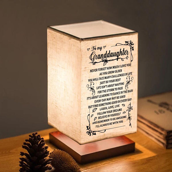 Table Lamp To My Granddaughter - I Love You LED Wood Table Lamp GiveMe-Gifts