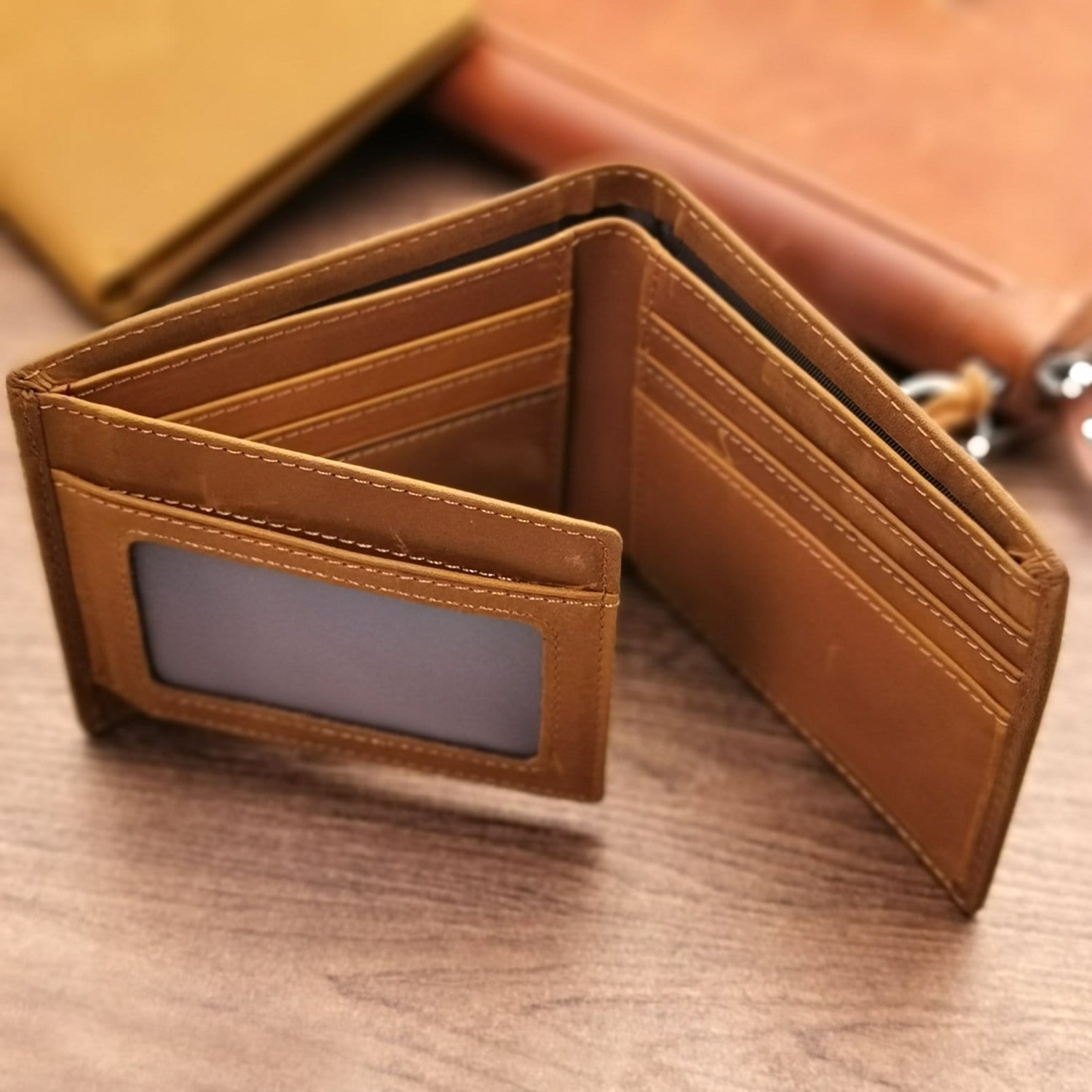 Wallets Grandpa To Grandson - Love You For The Rest Of Mine Bifold Leather Wallet Gift Card GiveMe-Gifts