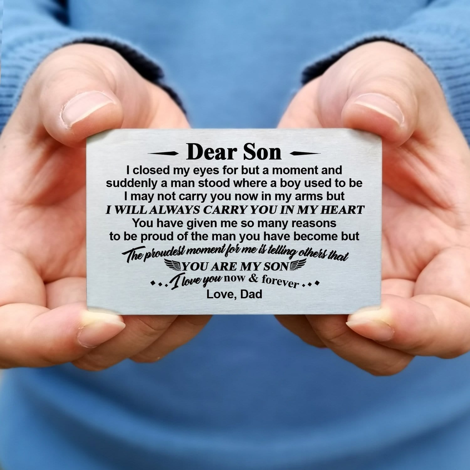 Wallets Dad To Son - You Are My Son Bifold Leather Wallet Gift Card GiveMe-Gifts