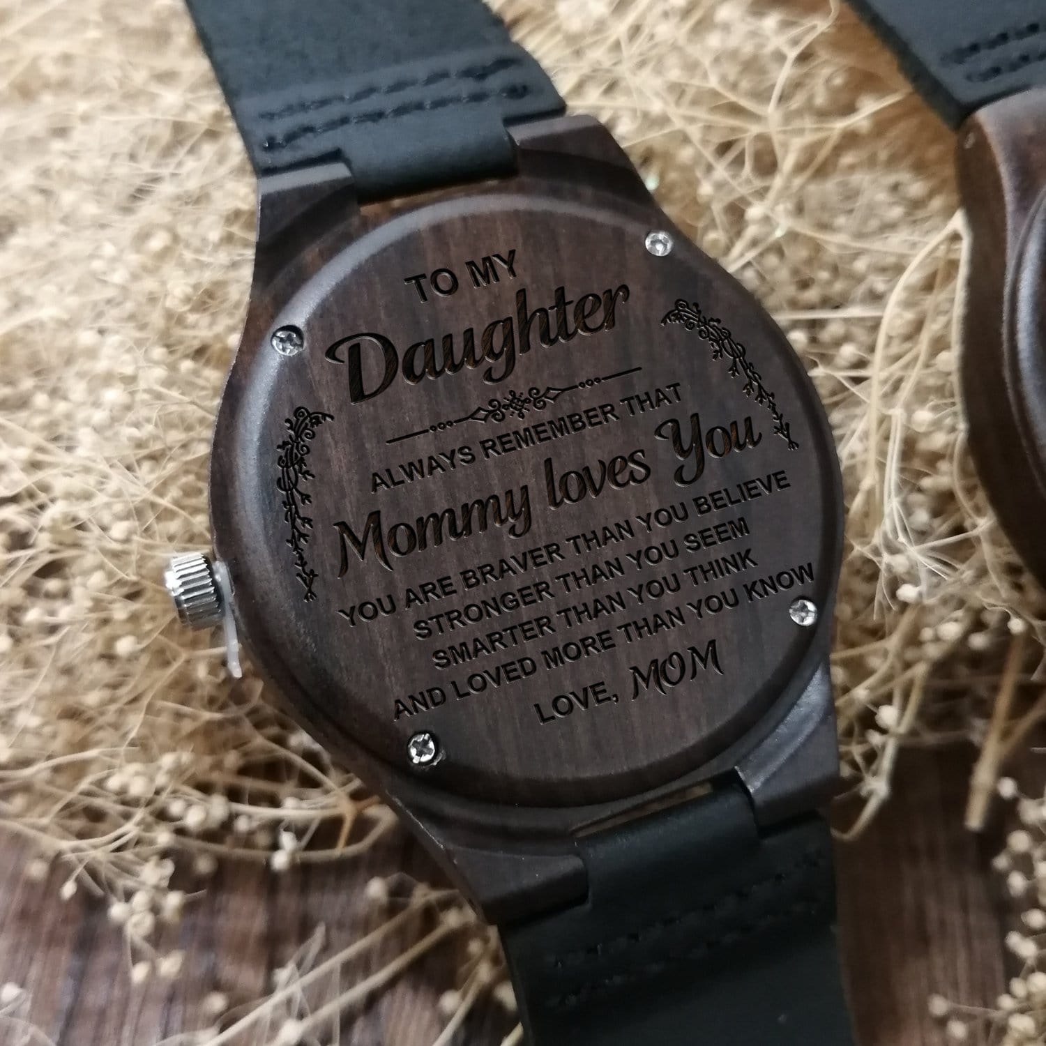 Watches Mom To Daughter - I Always Love You Engraved Wood Watch GiveMe-Gifts