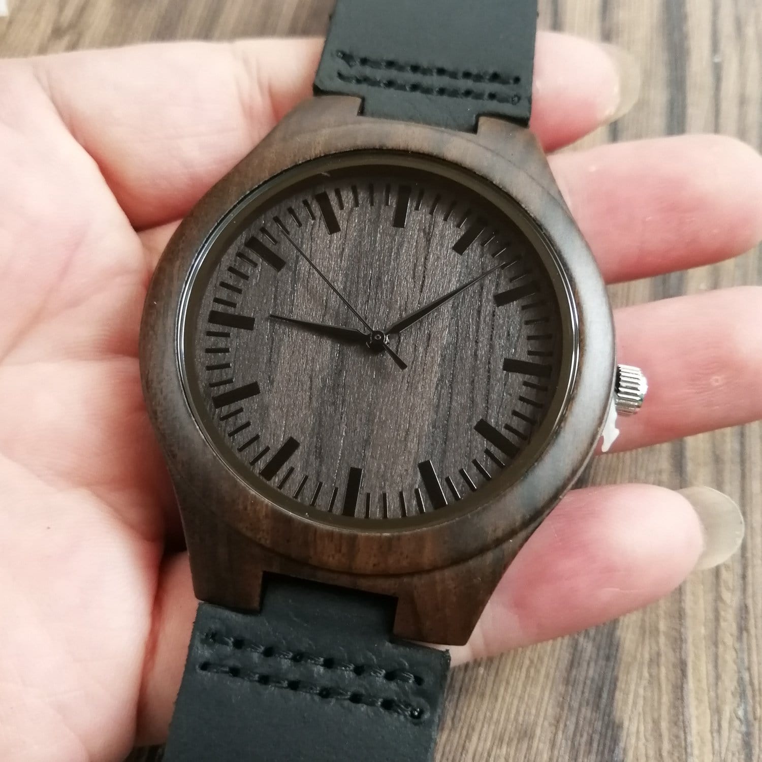 Watches To My Future Husband - I Choose You Again And Again Engraved Wood Watch GiveMe-Gifts