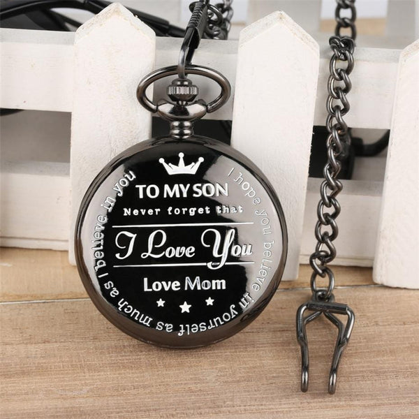 Pocket Watches Mom To Son - I Love You Engraved Pocket Watch GiveMe-Gifts