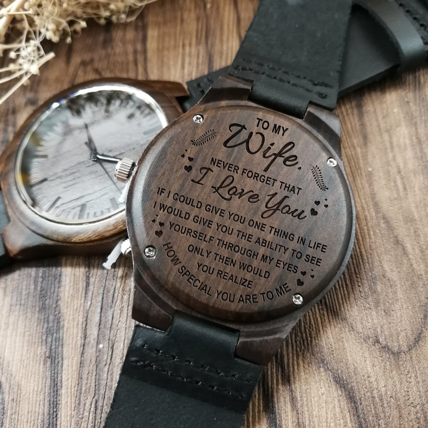 Watches To My Wife - You Are Special To Me Engraved Wood Watch GiveMe-Gifts