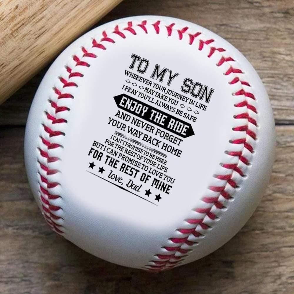 Baseball Dad To Son - I Can Promise To Love You Personalized Baseball GiveMe-Gifts