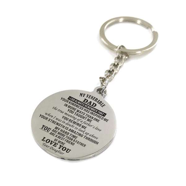 Keychains Daughter To Venerable Dad - You Are A Best Friend Personalized Keychain GiveMe-Gifts