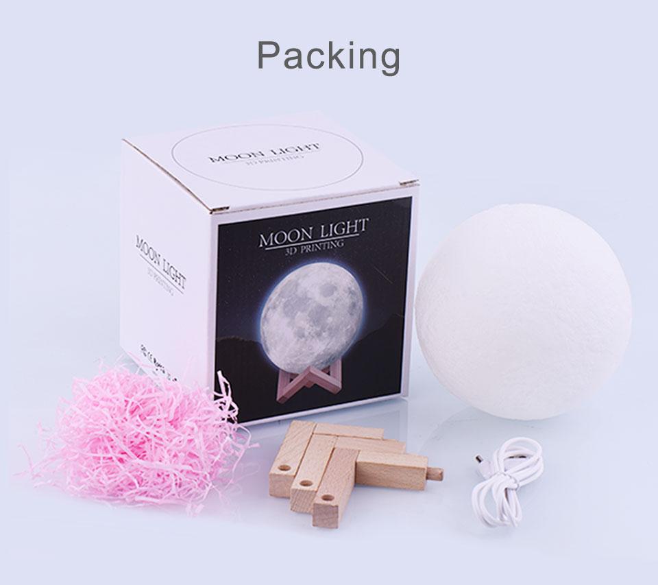 Moon Lamp Dad To My Daughter - 3D LED Engraving Moon Lamp GiveMe-Gifts