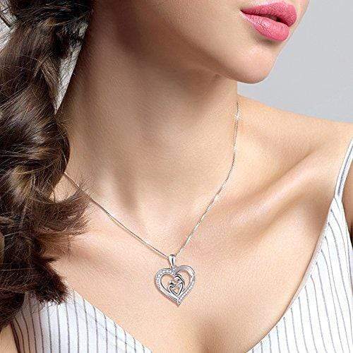 Necklaces Daughter To Mom - Forever Thankful Heart Necklace GiveMe-Gifts