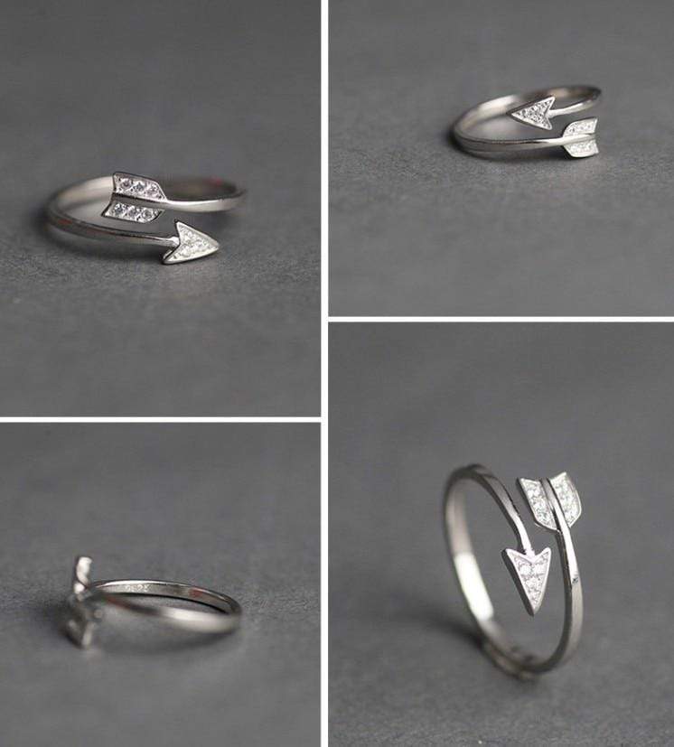 Rings Arrow Crystal Resizable Ring GiveMe-Gifts