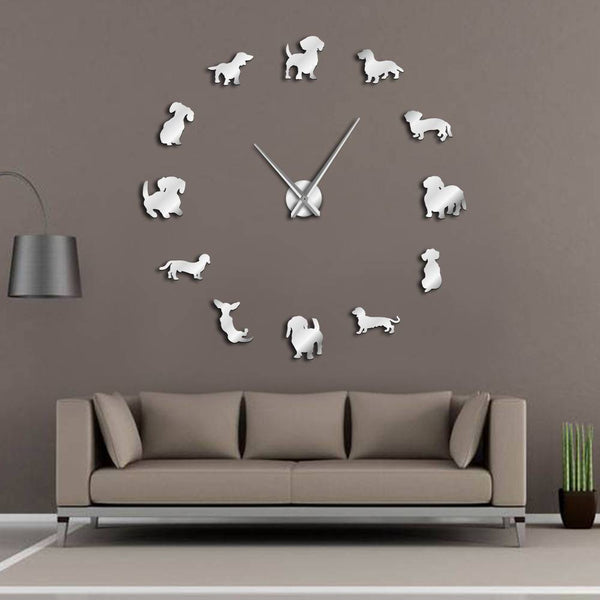 Wall Clocks DIY Dachshund Wiener Dog Large Wall Clock GiveMe-Gifts