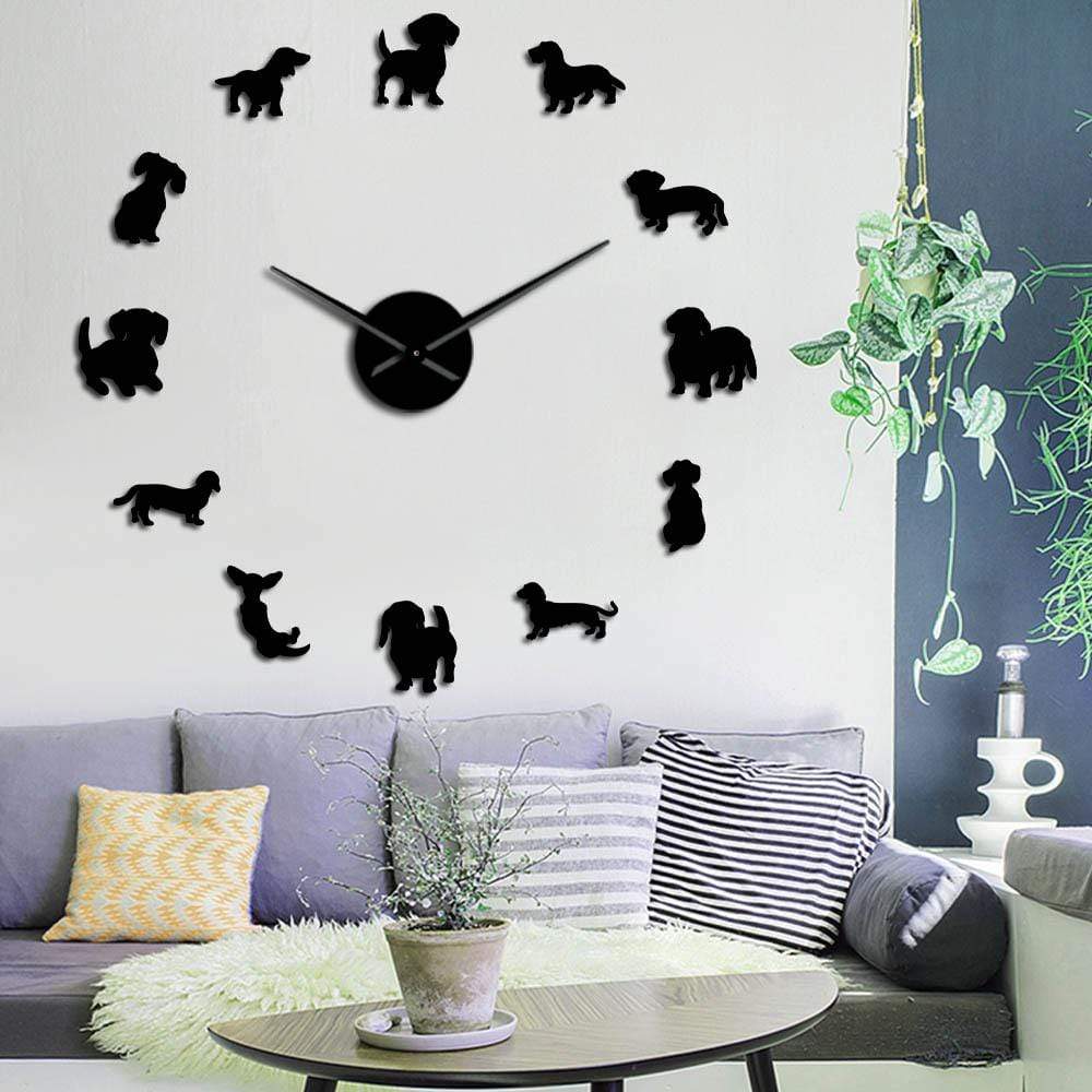 Wall Clocks DIY Dachshund Wiener Dog Large Wall Clock GiveMe-Gifts